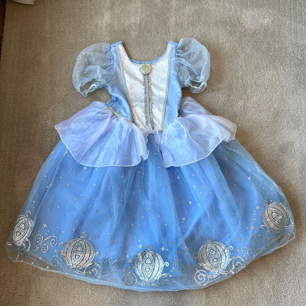 Cinderella Princess Costume Dress – Sparkly Blue Ball Gown